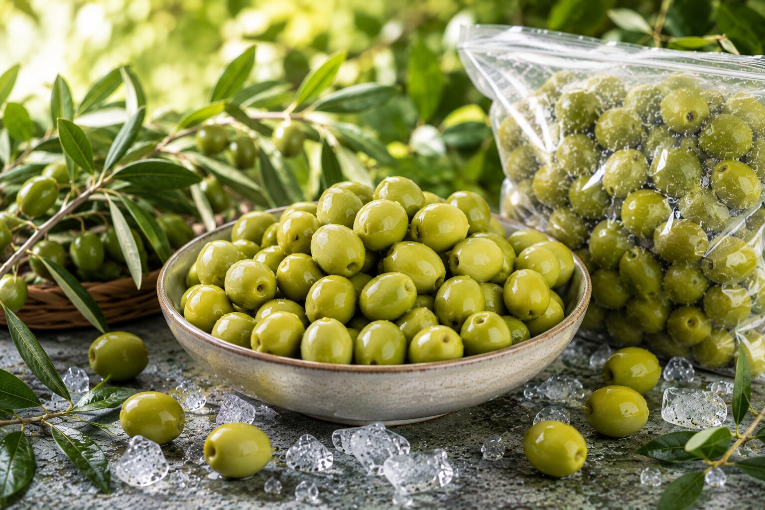 Natural Green Olives