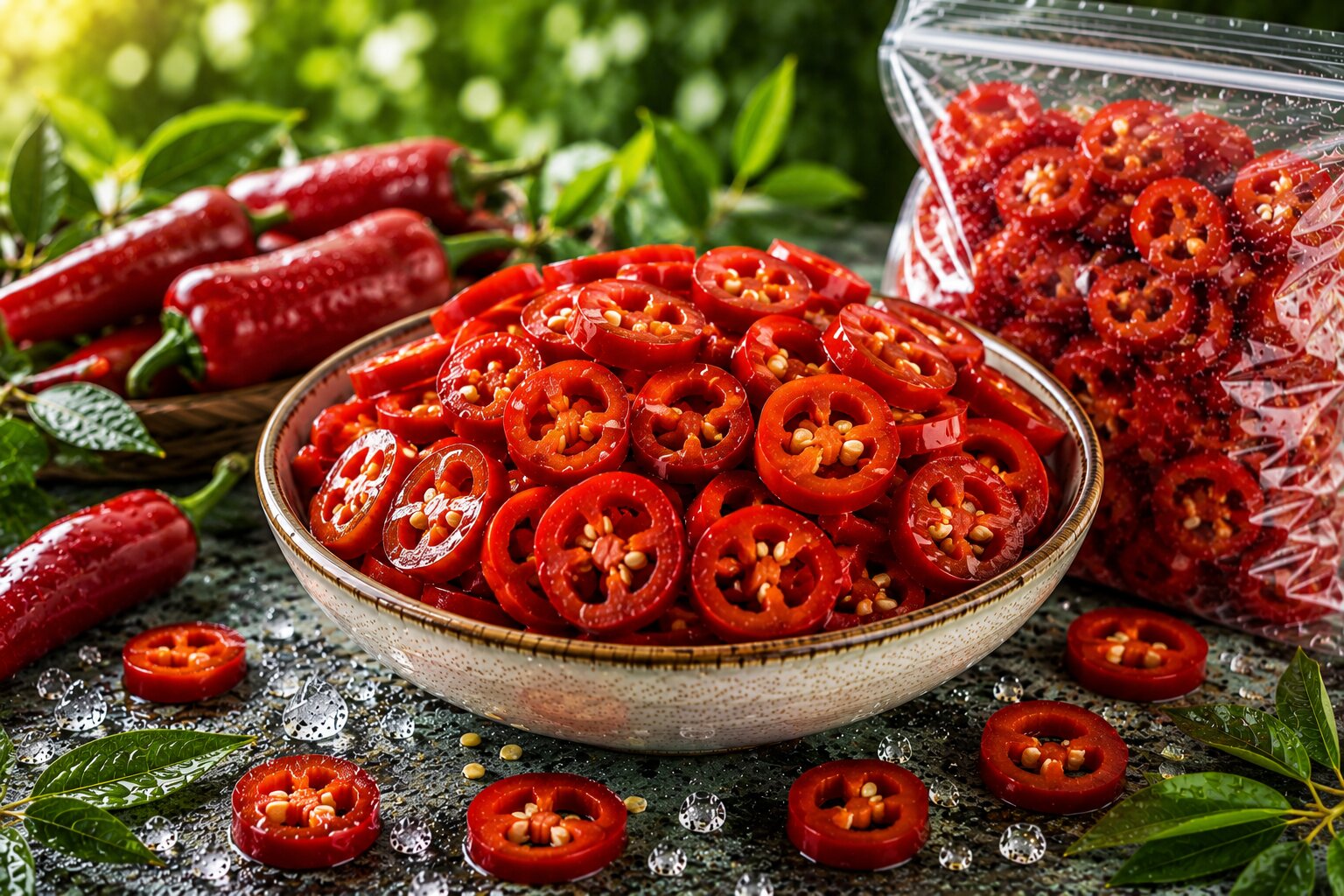 Sliced Red Jalapeno